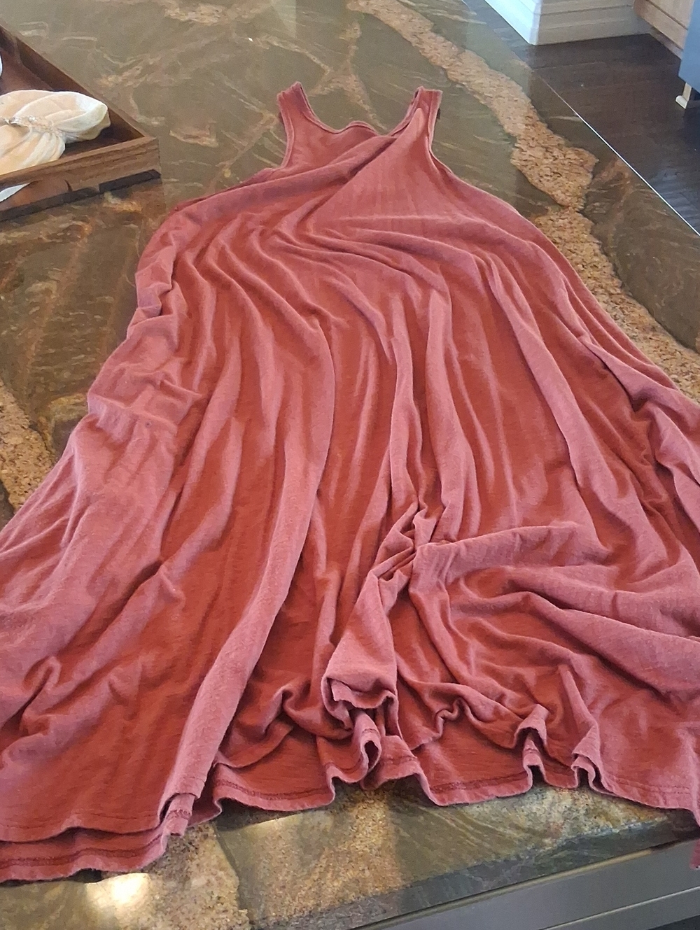 By Together Mauve-Rose Tank Maxi Dress